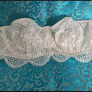 Victoria Secret Strapless Lace Demi bra